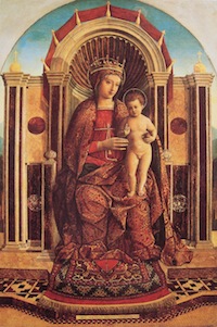Gentile Bellini - Madonna and Child Enthroned